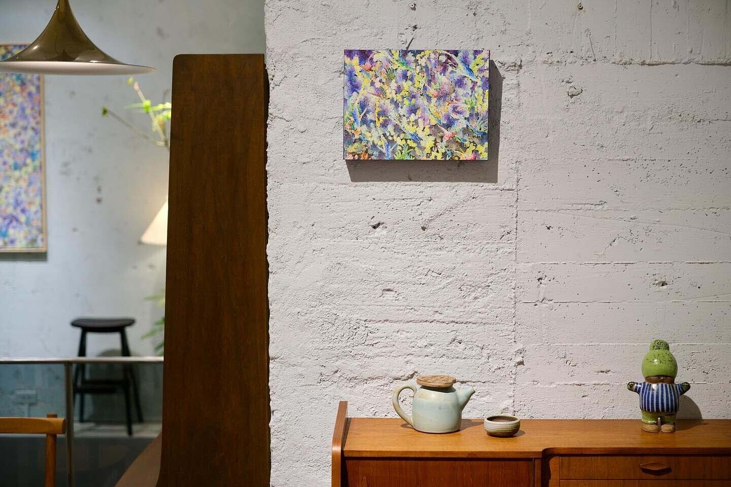 《霧霧》 周佑貞畫作與除除陶作創作 《霧霧》 周佑貞畫作與除除陶作創作