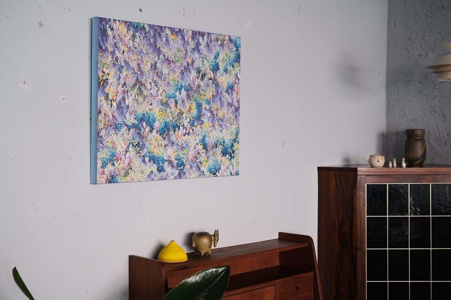 《霧霧》 周佑貞畫作與除除陶作創作 《霧霧》 周佑貞畫作與除除陶作創作