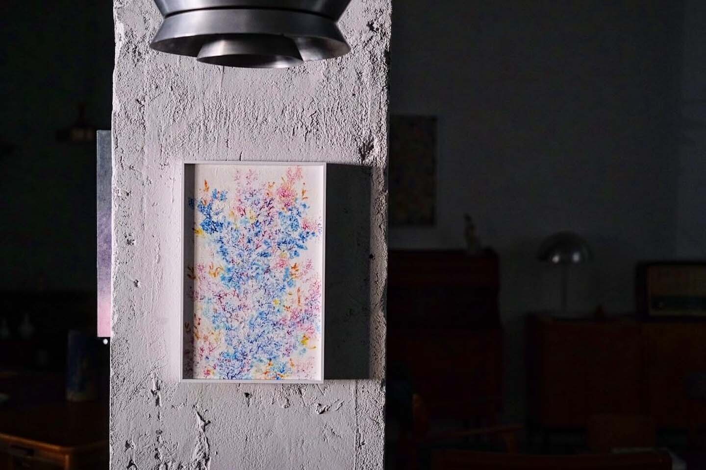 《霧霧》 周佑貞畫作與除除陶作創作 《霧霧》 周佑貞畫作與除除陶作創作