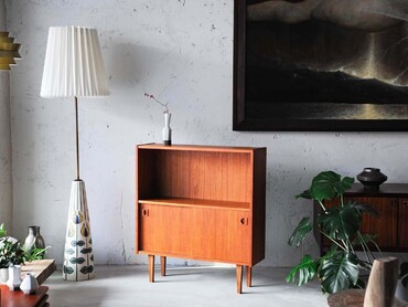 丹麥雙層展示拉門邊櫃 丹麥雙層展示拉門邊櫃