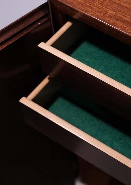 柚木雙開門邊櫃