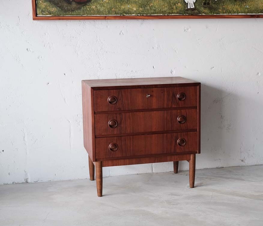 丹麥柚木抽屜邊櫃