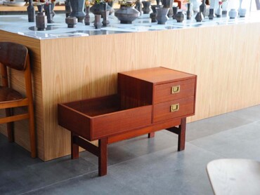 丹麥柚木收納抽屜開放櫃 丹麥柚木收納抽屜開放櫃