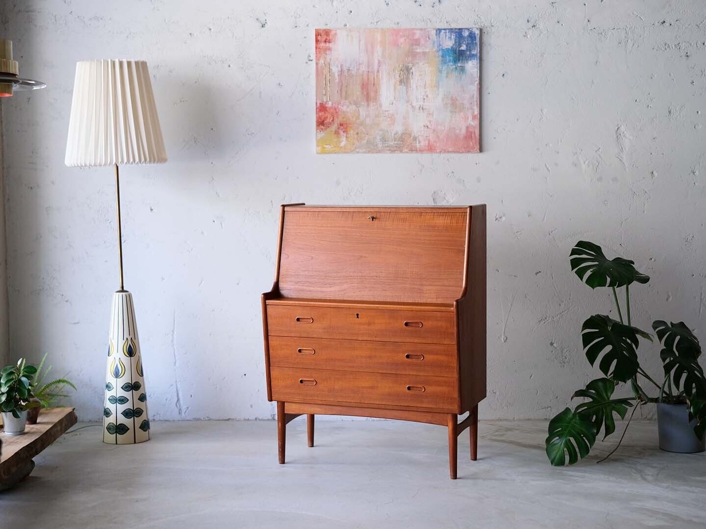 丹麥柚木老件寫字櫃