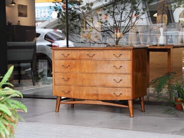 丹麥老件桃花心木五斗櫃 丹麥老件桃花心木五斗櫃