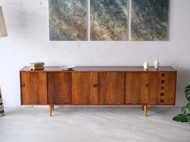 丹麥老件玫瑰木長邊櫃