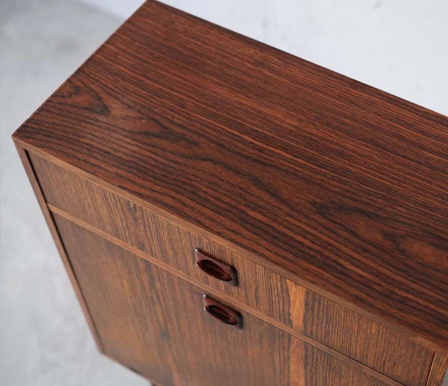 丹麥老件玫瑰木小邊櫃