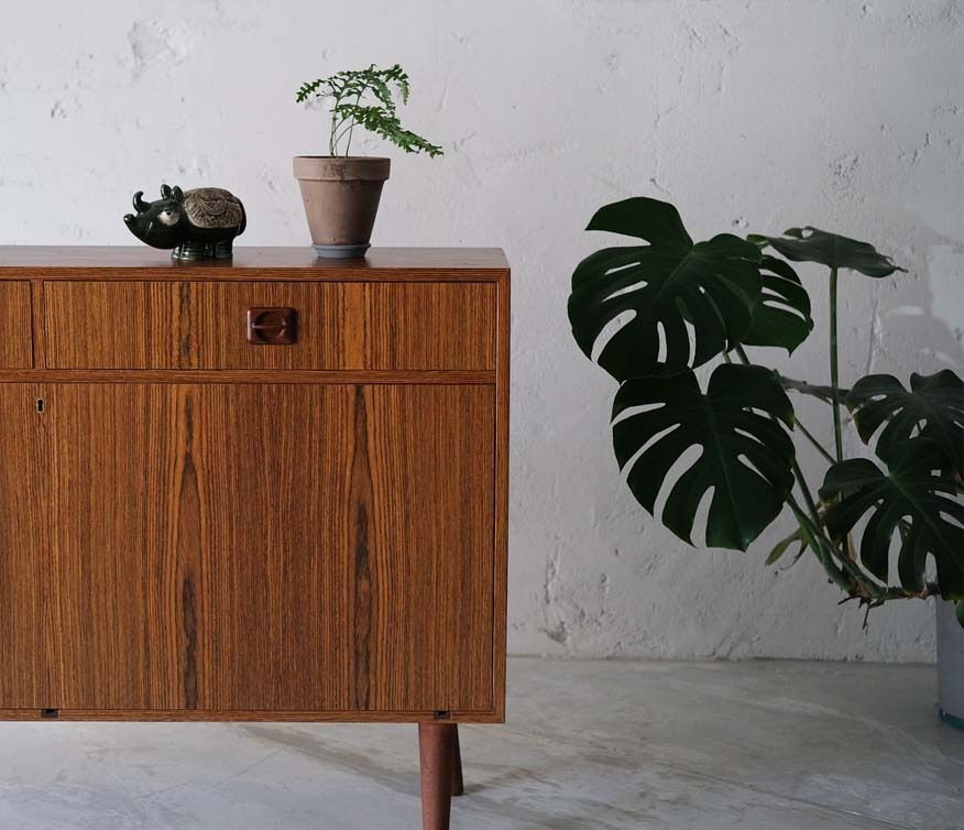 老件玫瑰木收納邊櫃 老件玫瑰木收納邊櫃