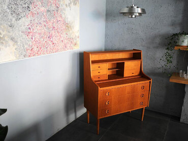 丹麥橡木寫字桌 橡木寫字桌