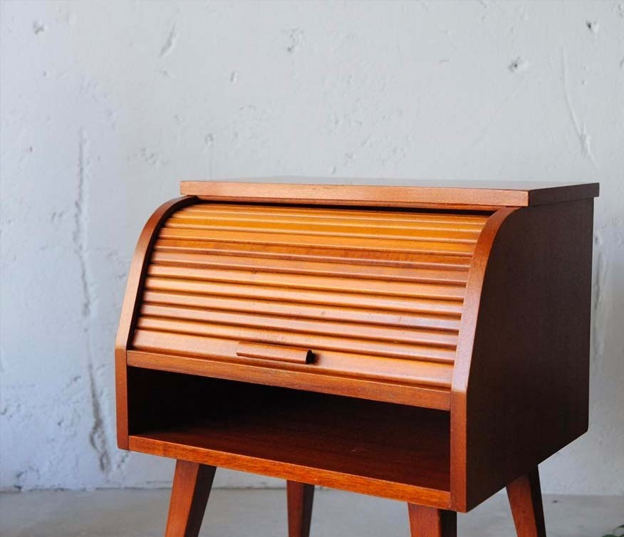 丹麥捲簾式邊櫃 丹麥捲簾式邊櫃