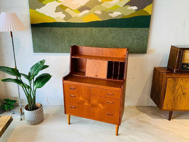 丹麥梳妝寫字櫃 柚木梳妝寫字櫃