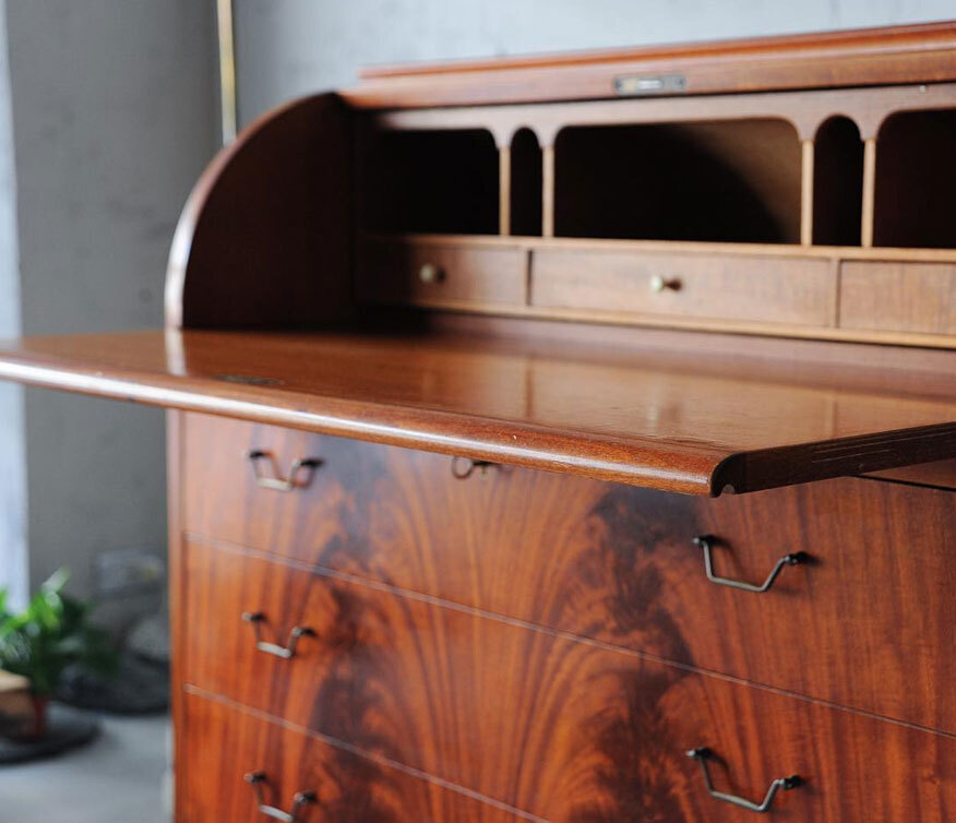 瑞典桃花心木掀蓋寫字櫃