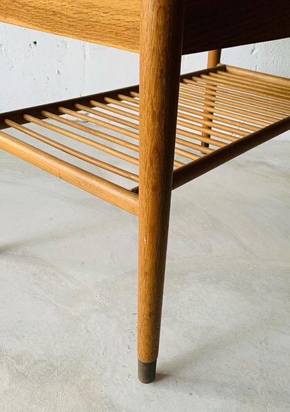 丹麥橡木擴充邊桌 高雄橡木老件邊桌