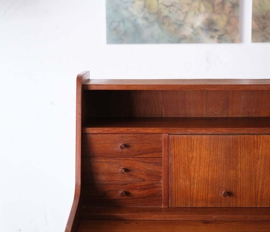 柚木老件寫字櫃