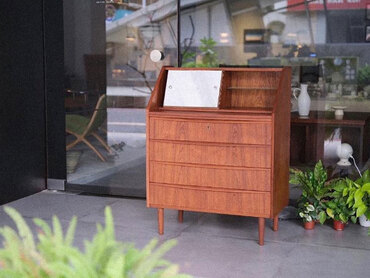 丹麥柚木寫字桌 柚木寫字桌