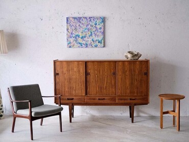 丹麥老件玫瑰木餐邊櫃