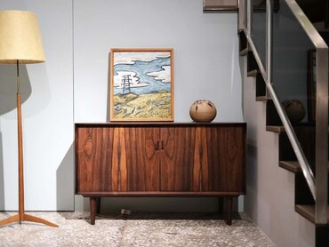 丹麥老件玫瑰木邊櫃