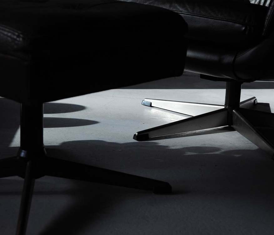 丹麥皮革休閒椅組