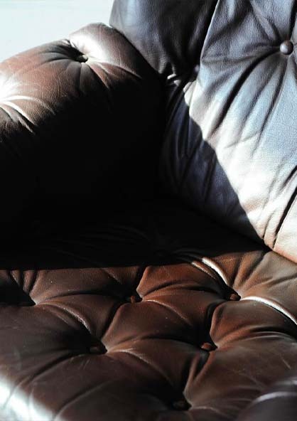 丹麥皮革休閒椅組