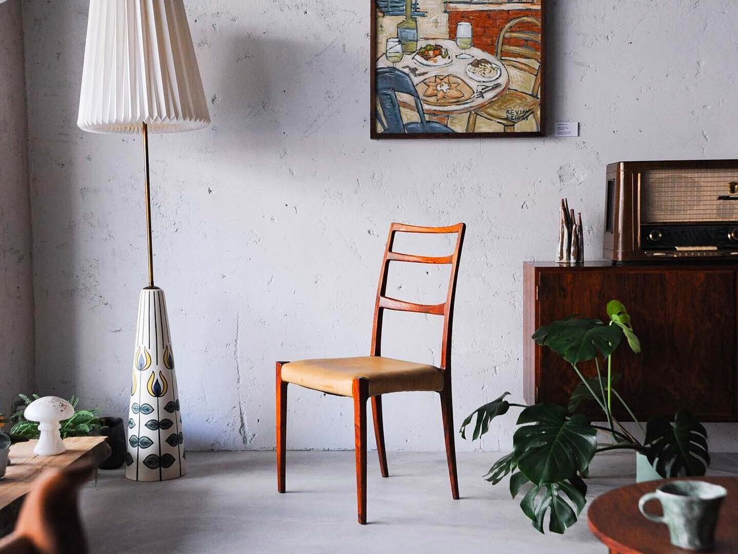 Johannes Andersen 丹麥玫瑰木高背餐椅