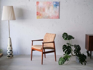 Grete Jalk 丹麥柚木扶手椅