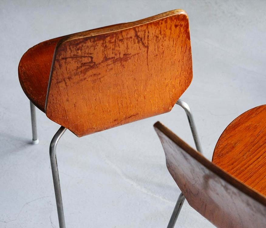 丹麥鍍鉻餐椅 丹麥鍍鉻餐椅