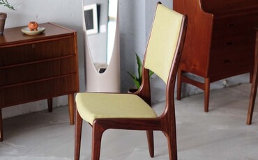 丹麥柚木高背餐椅