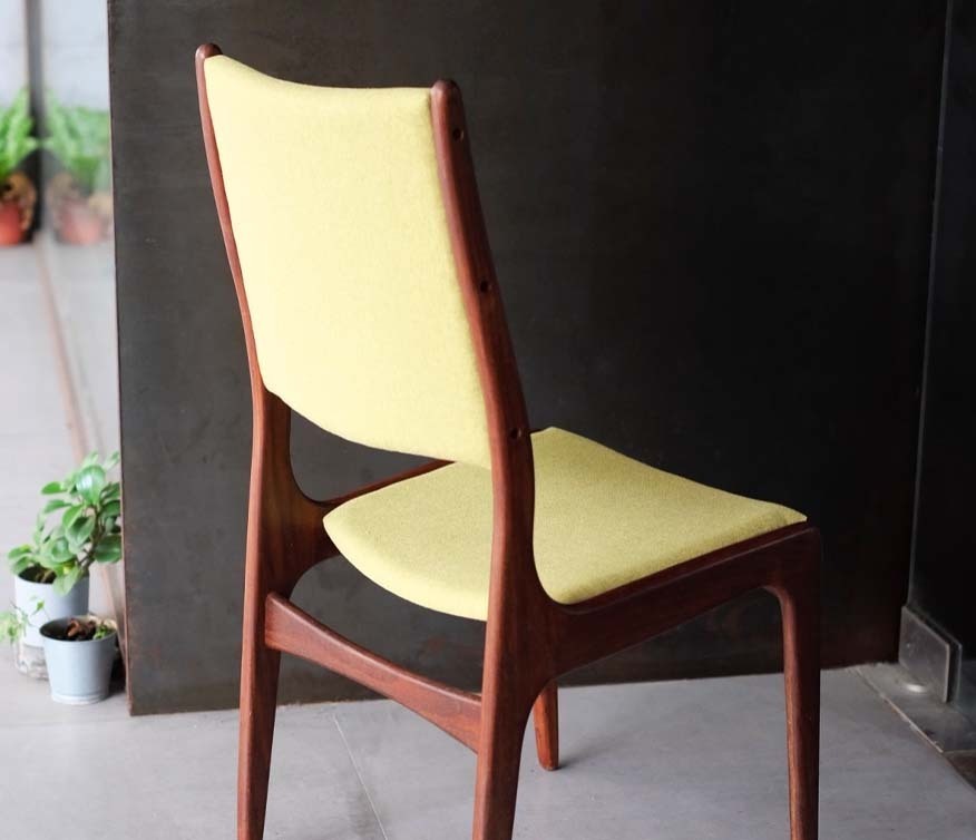 丹麥柚木高背餐椅