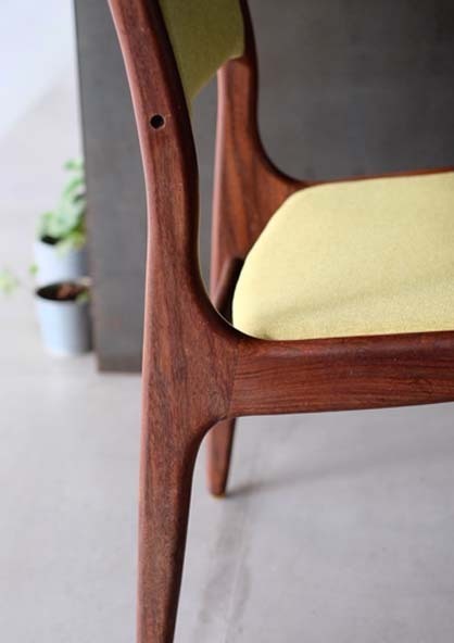 丹麥柚木高背餐椅