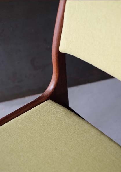 丹麥柚木高背餐椅