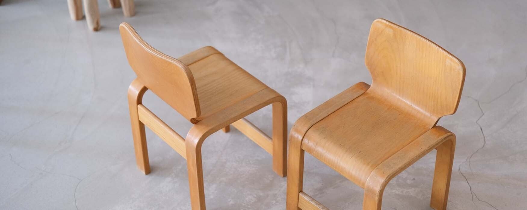 丹麥老件兒童椅