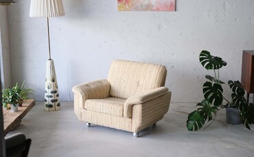 丹麥單人布沙發