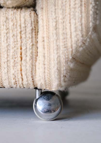 丹麥單人布沙發