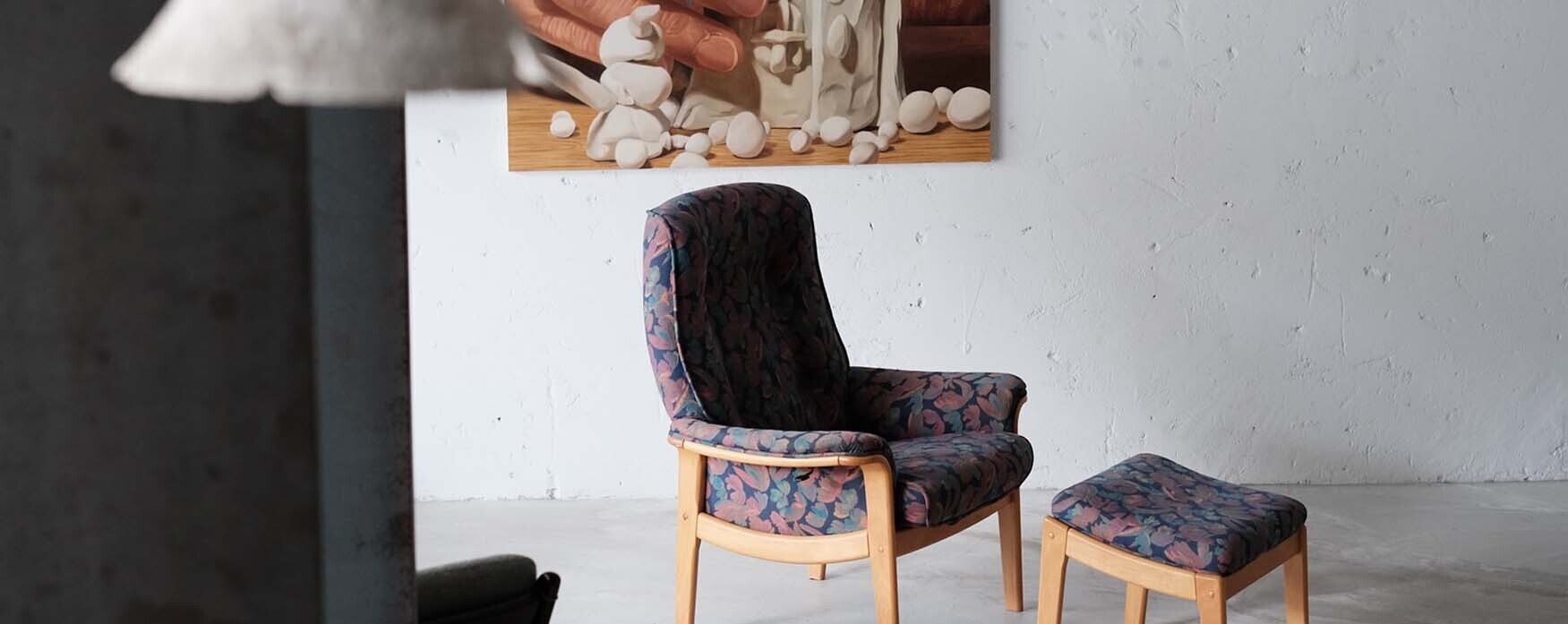 丹麥高背老件沙發含椅凳 丹麥高背老件沙發含椅凳