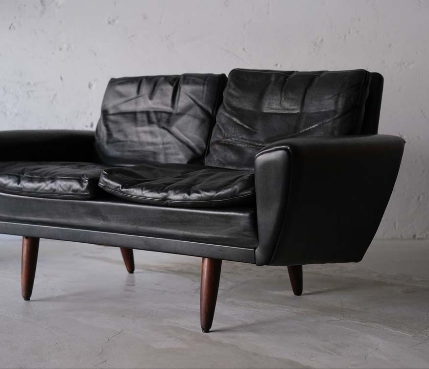 丹麥皮革雙人沙發 丹麥皮革雙人沙發