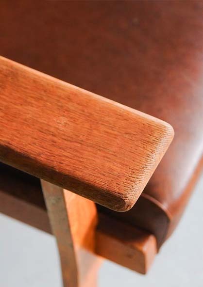 丹麥休閒扶手椅 橡木休閒扶手椅