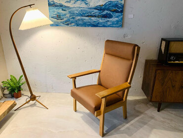 GE181A 丹麥高背休閒椅 丹麥高背休閒椅