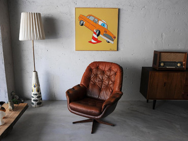 丹麥皮革休閒椅 by H.W. Klein 丹麥皮革休閒椅 by H.W. Klein