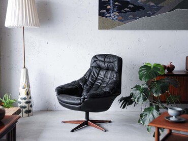 H.W. Klein 丹麥皮革高背扶手椅