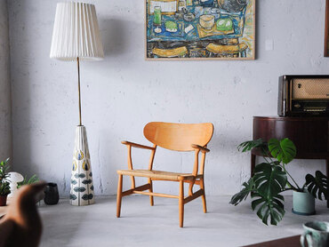 C 22 休閒椅 Hans J. Wegner製作的CH22 丹麥休閒椅
