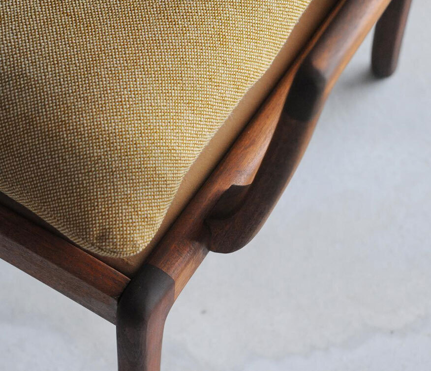 丹麥桃花心木雙人沙發