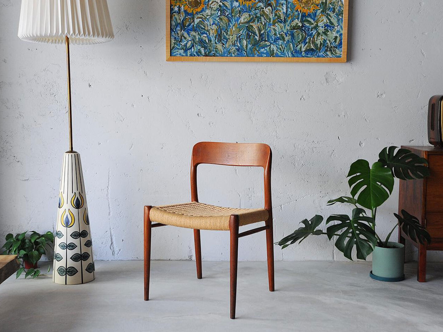 model 75 丹麥柚木紙纖椅