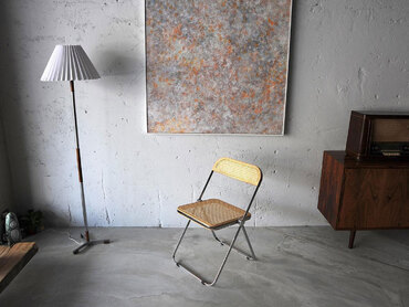 義大利藤編折疊椅 義式藤編折疊椅