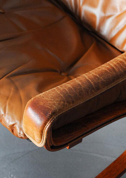 挪威山毛櫸扶手椅 腳凳組