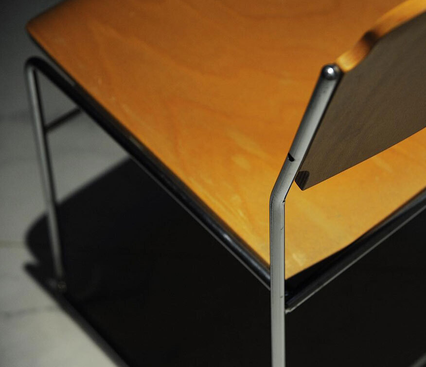 冰島橡木鋼管椅 冰島橡木鋼管椅