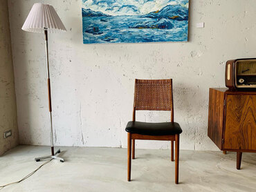 丹麥藤編餐椅 E. Knudsen