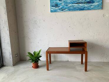 丹麥柚木電話椅 柚木電話椅