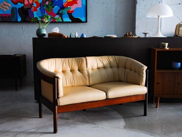 Nielaus Møbler 丹麥皮革雙人沙發 Nielaus Møbler 丹麥皮革雙人沙發