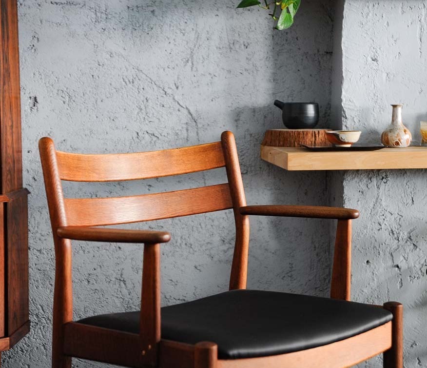 丹麥柚木扶手餐椅 丹麥柚木扶手餐椅