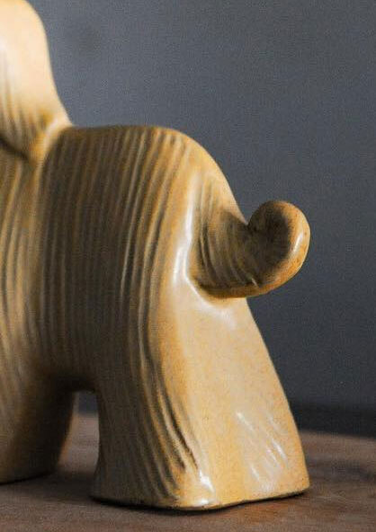 阿富汗獵犬 Afganhund陶偶